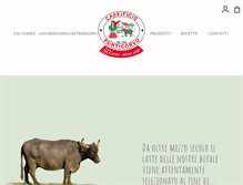 Tablet Screenshot of caseificioponticorvo.it